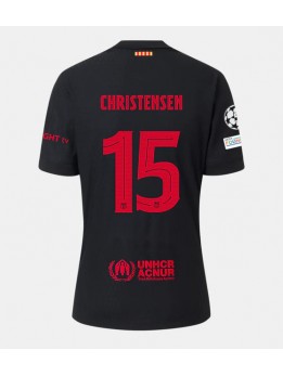 Barcelona Andreas Christensen #15 Auswärtstrikot 2024-25 Kurzarm